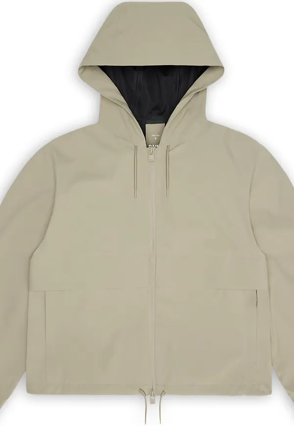 Rains Women's Suva Hardshell Short String Jacket W3 Beige