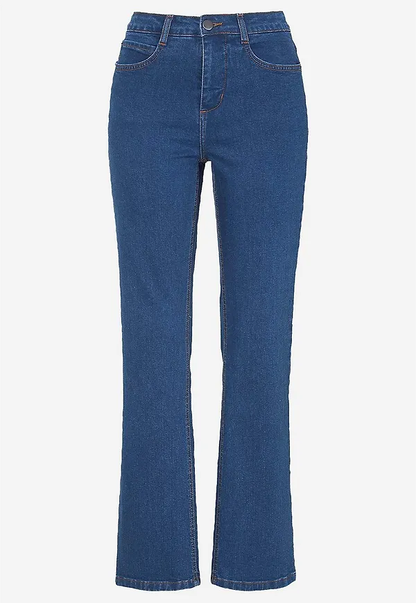 Raka jeans i ekologisk bomull Nissan