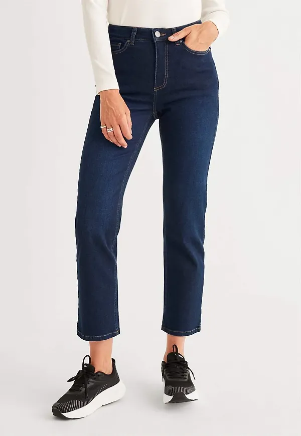 Raka jeans med femficksdesign Linnea