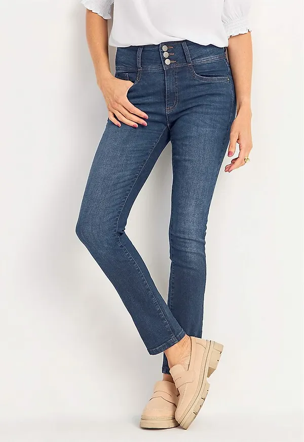 Smala jeans med hög midja - tre längder Jennifer