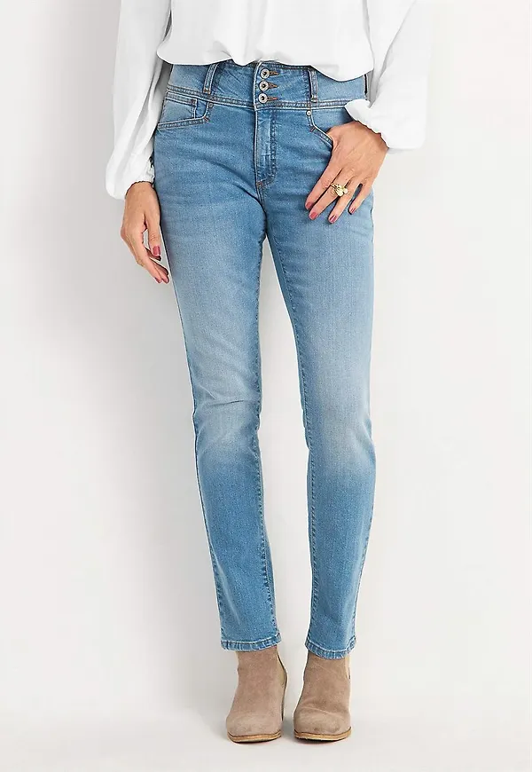 Raka jeans med hög midja Jenny