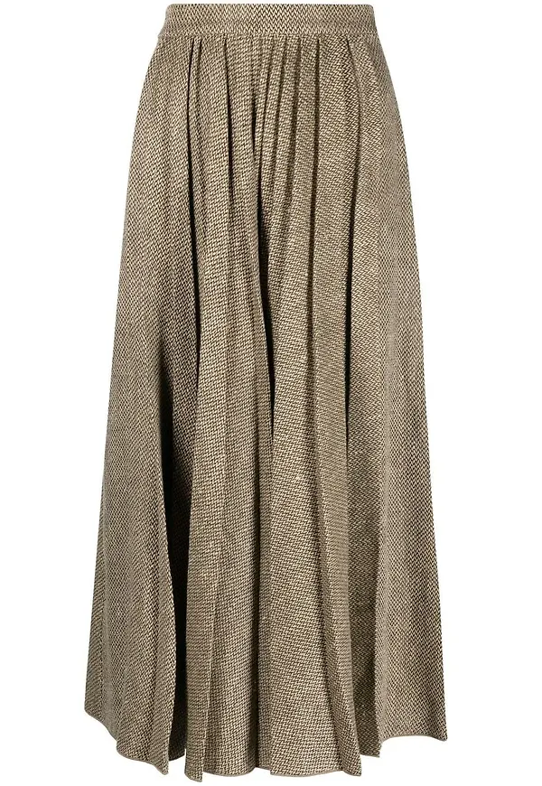 Dam Linnekjol med Ruffles Högkvalitativt Linne main image 1