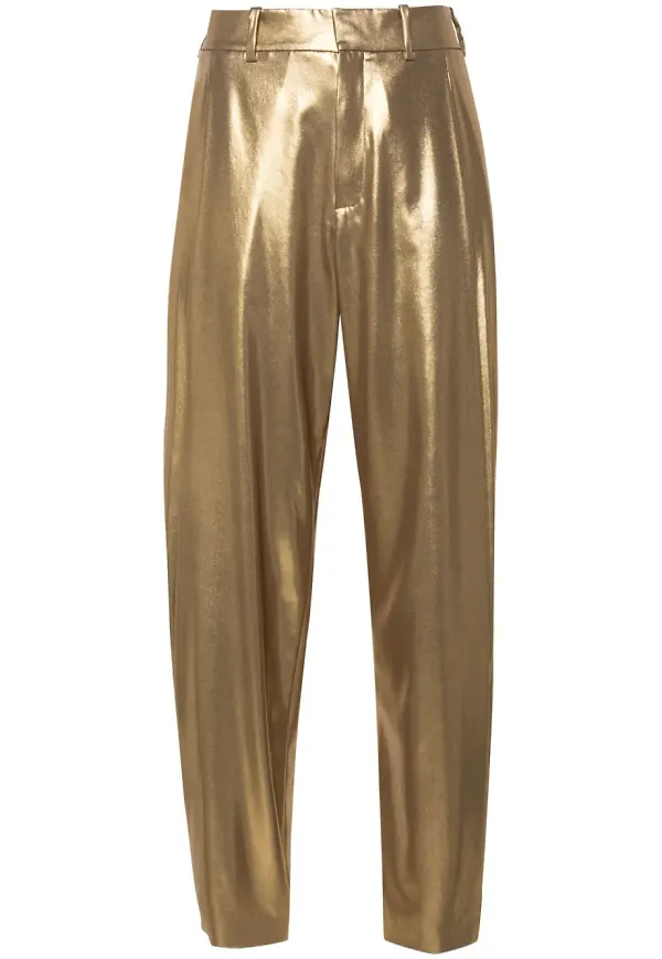 Ralph Lauren Collection Cassidy slacks - Guldfärgad