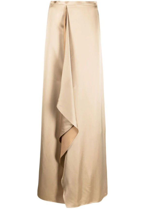 Ralph Lauren Collection Ellwood satin maxi skirt - Neutral