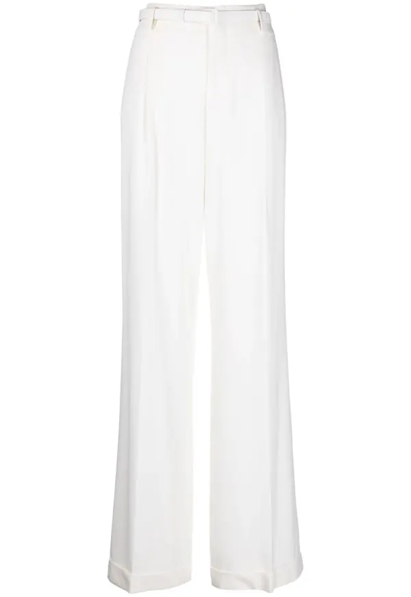 Ralph Lauren Collection finbyxor med vida ben - Neutral