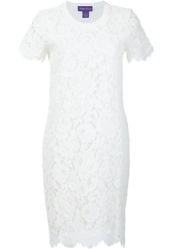 Ralph Lauren Collection lace dress - Vit