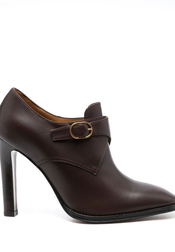 Ralph Lauren Collection Lydell läderpumps - Brun