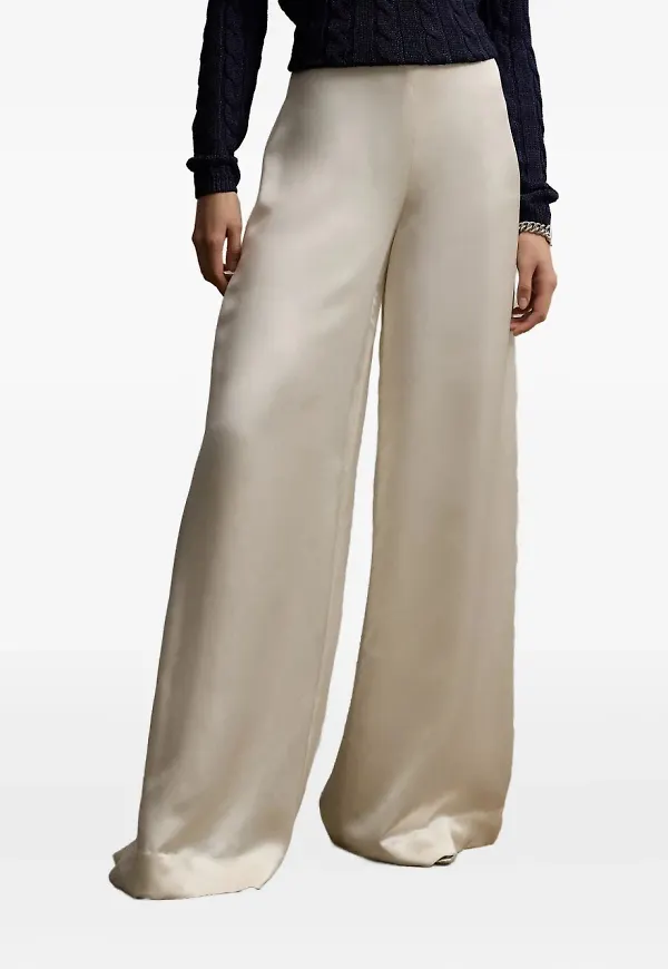Ralph Lauren Collection satinbyxor - Vit