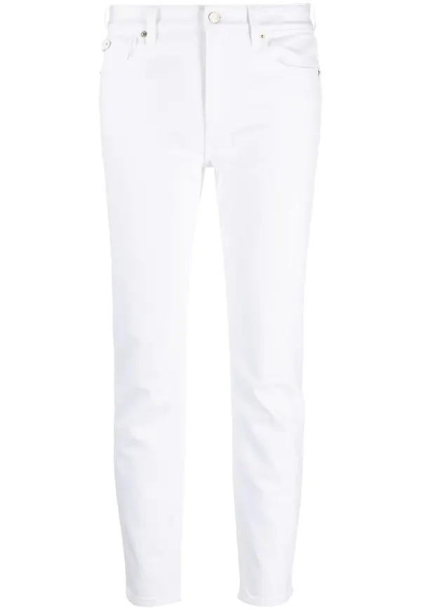 Ralph Lauren Collection skinny-byxor i denim - Vit