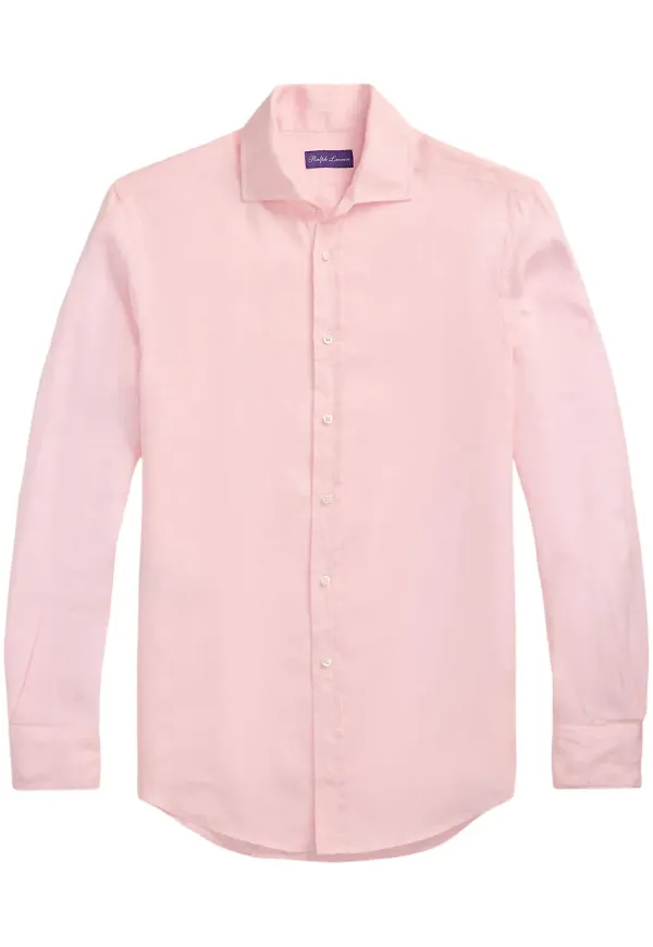 Ralph Lauren Purple Label linneskjorta - Rosa