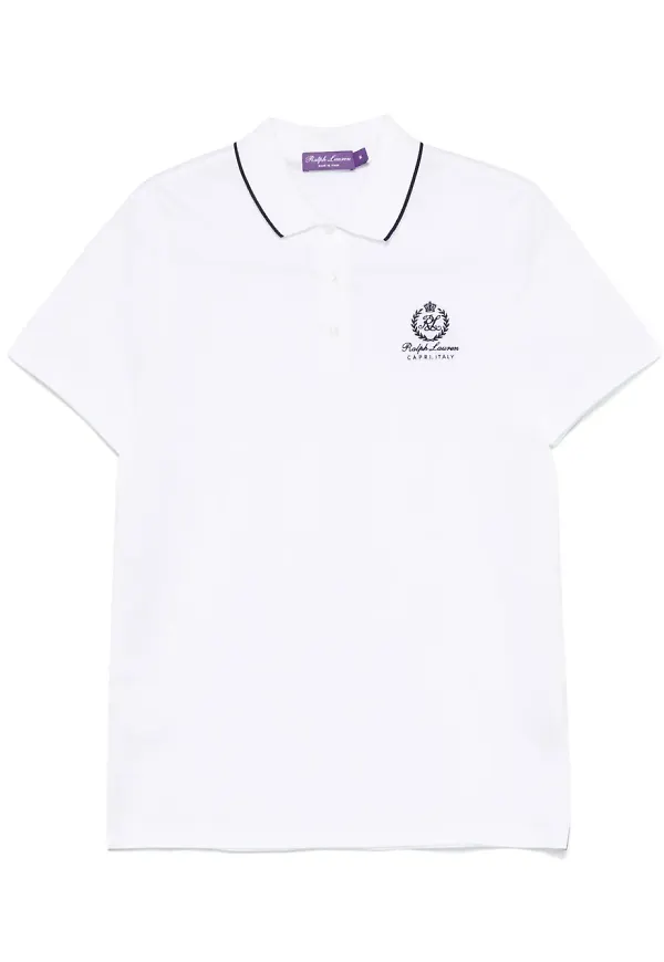Ralph Lauren Purple Label pikétröja - Vit