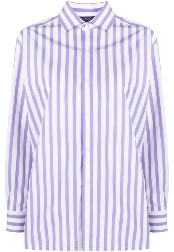 Ralph Lauren Purple Label randig skjorta - Vit
