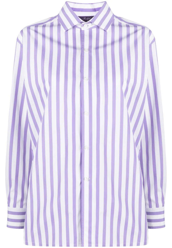 Ralph Lauren Purple Label randig skjorta - Vit