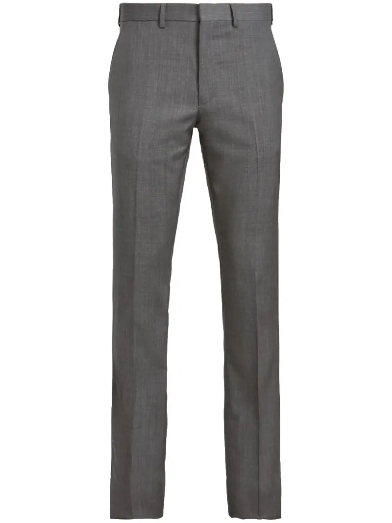 Ralph Lauren Purple Label slacks med pressveck - Grå