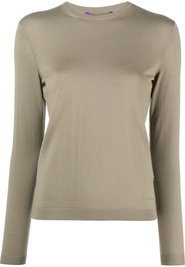 Ralph Lauren Purple Label ulltröja med rundad hals - Grön