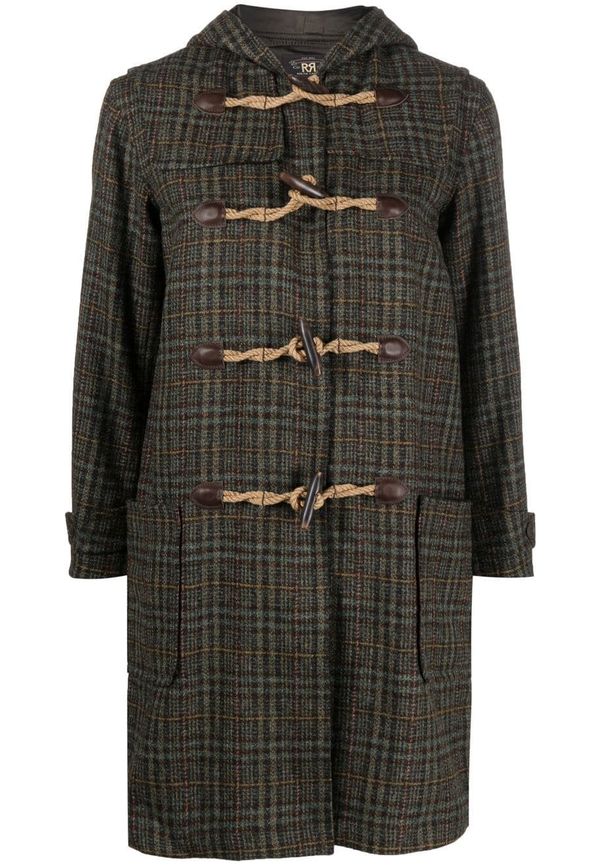 Ralph Lauren RRL Davis checked duffle coat - Grön