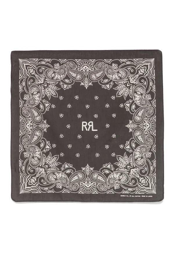 Ralph Lauren RRL paisleymönstrad halsduk - Svart