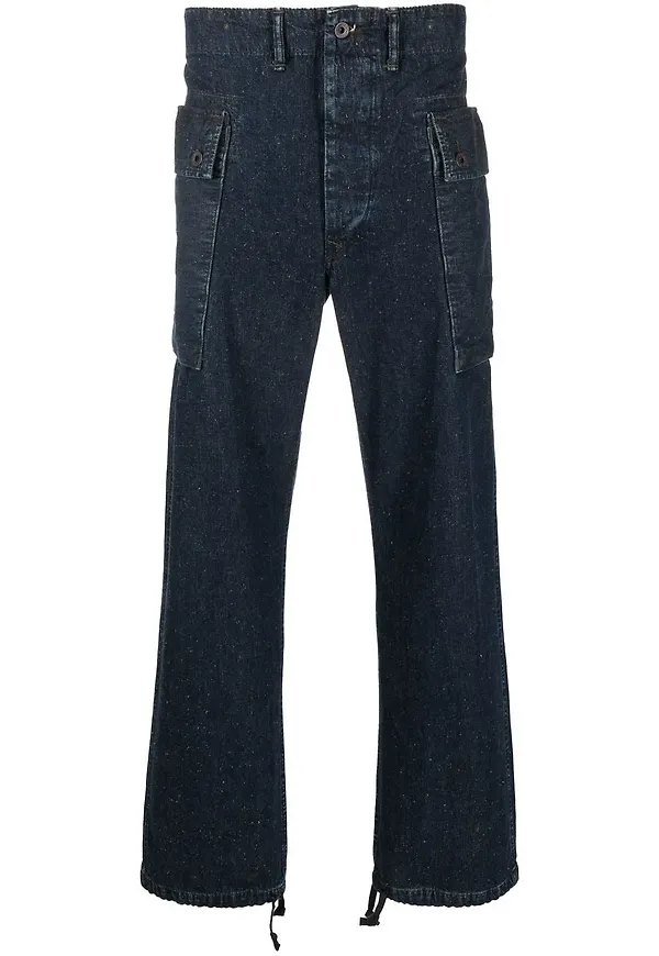 Ralph Lauren RRL raka byxor - Blå