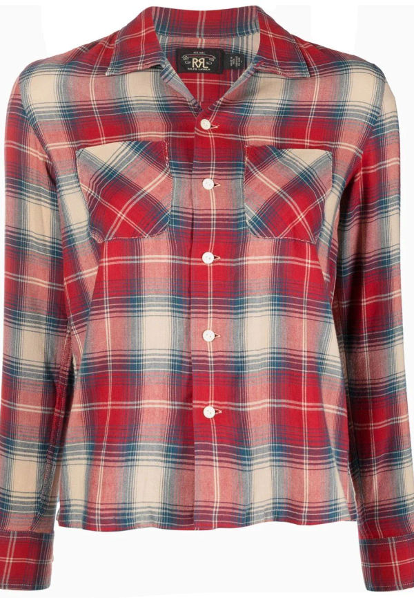Ralph Lauren RRL Ruby rutig skjorta - Röd