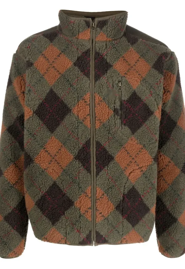 Ralph Lauren RRL rutig fleecejacka - Grön