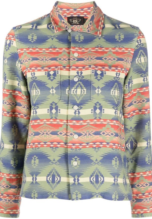 Ralph Lauren RRL skjorta med abstrakt tryck - Grön