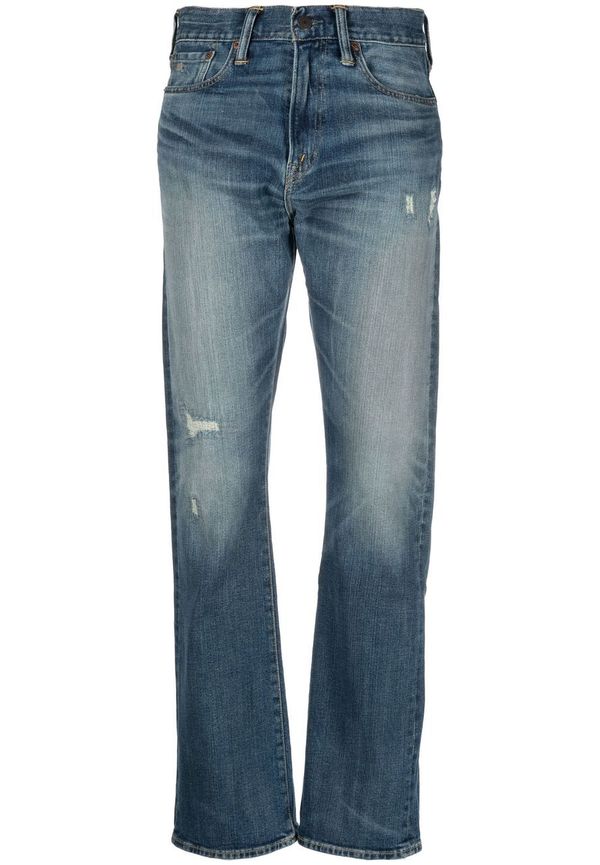 Ralph Lauren RRL stentvättade bootcut-jeans - Blå