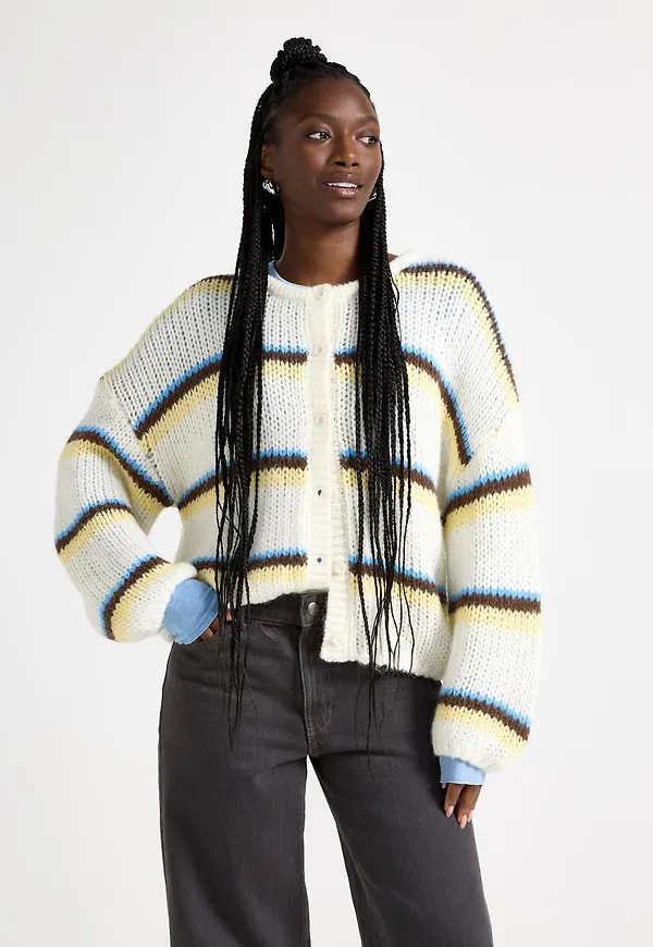 Randig cardigan