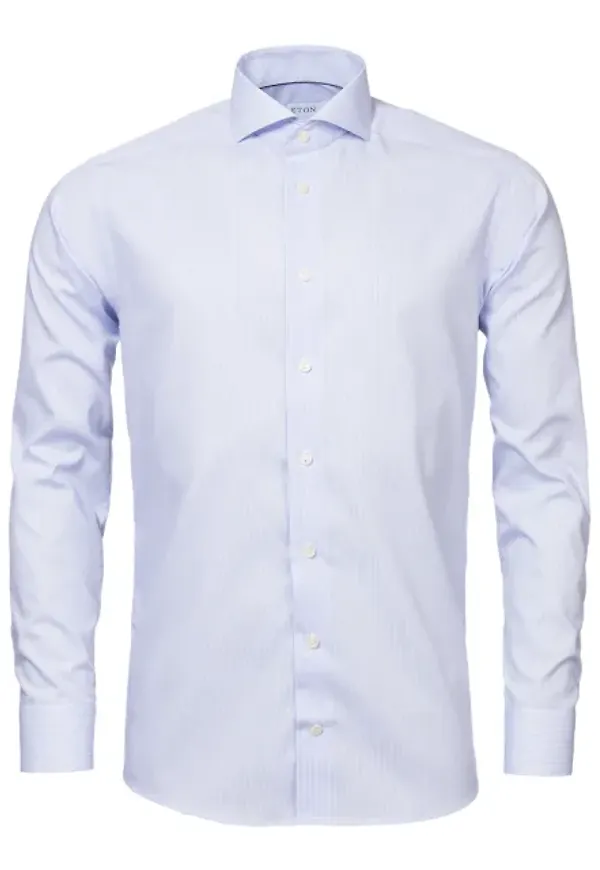 Randig Poplinskjorta Slim Fit