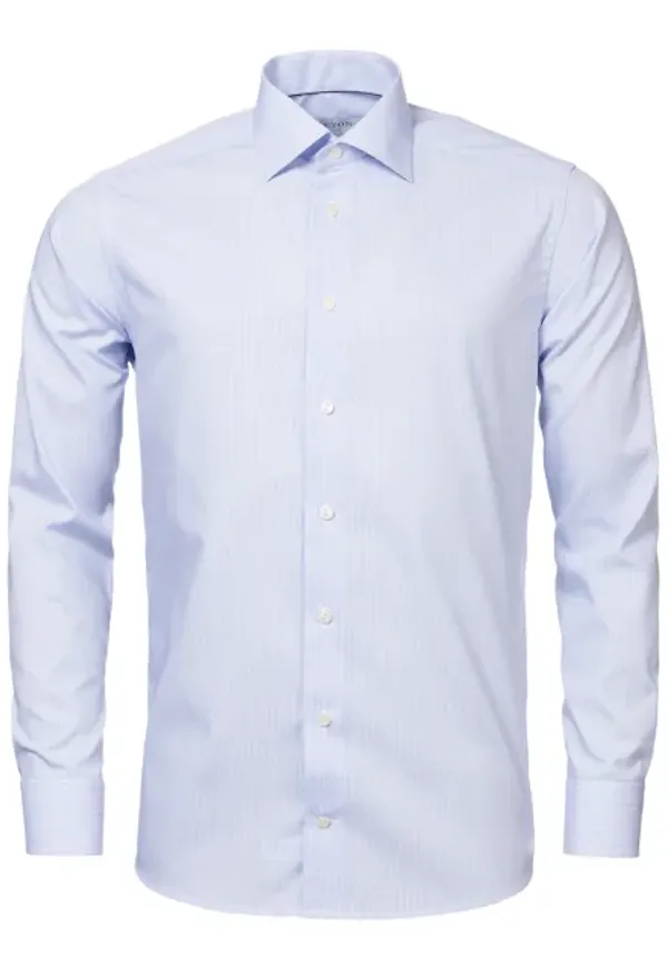 Randig Poplinskjorta Slim Fit