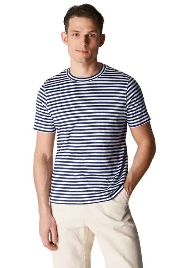 Randig T-shirt I Filo Di Scozia