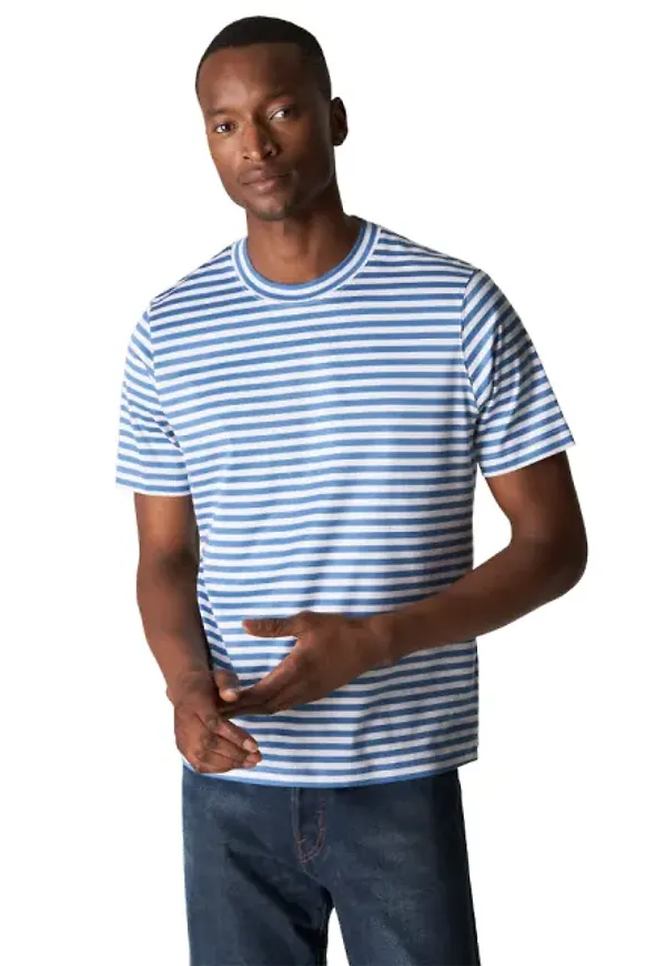 Randig T-shirt I Filo Di Scozia