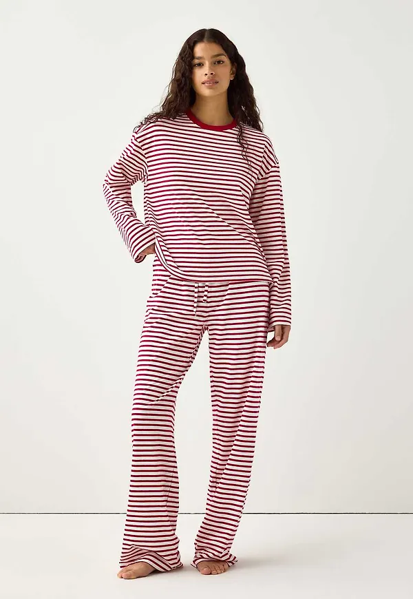 Randiga pyjamasbyxor