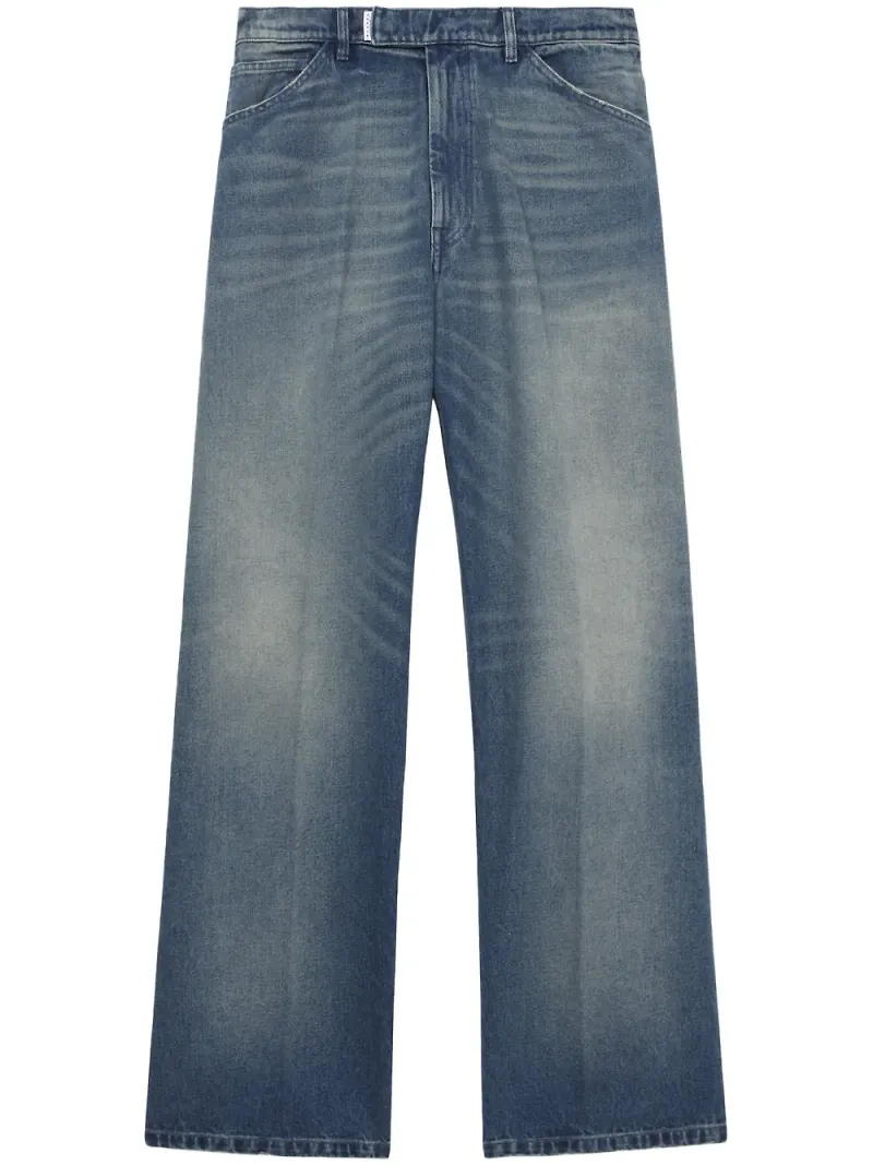 Random Identities straight-jeans - Blå