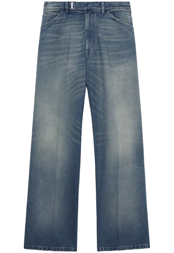 Random Identities straight-jeans - Blå