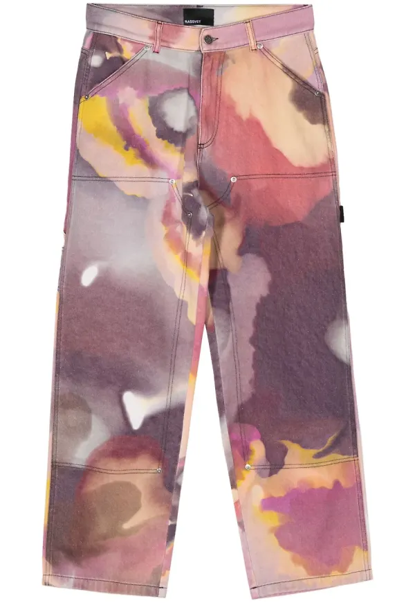 RASSVET Butterfly Wing straight-jeans - Lila