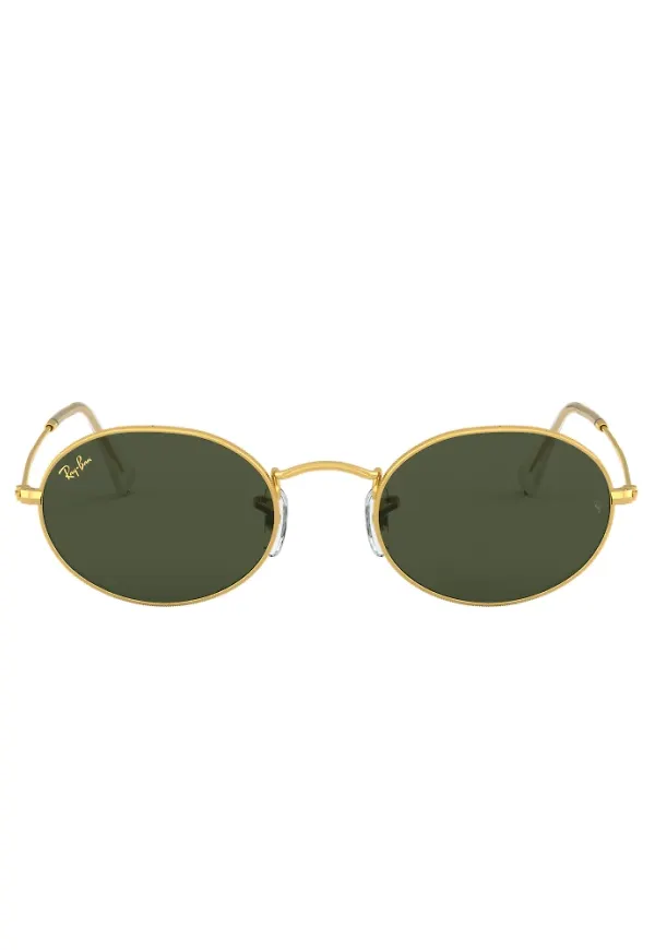 Ray-Ban Oval Polarized Gul, Dam