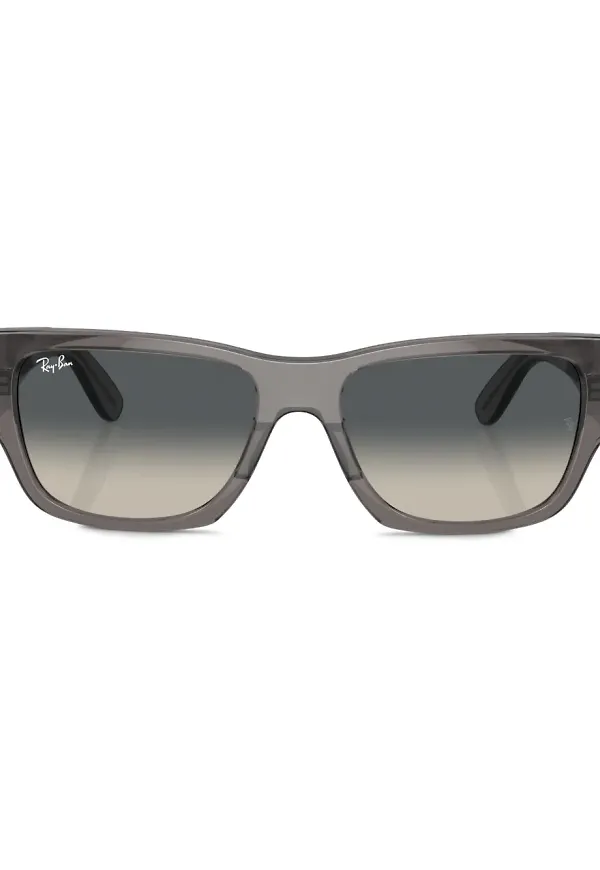 Ray-Ban Carlos rektangulära solglasögon - Grå