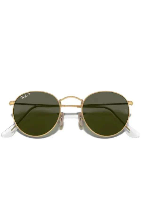Ray-Ban round frame sunglasses - Guldfärgad