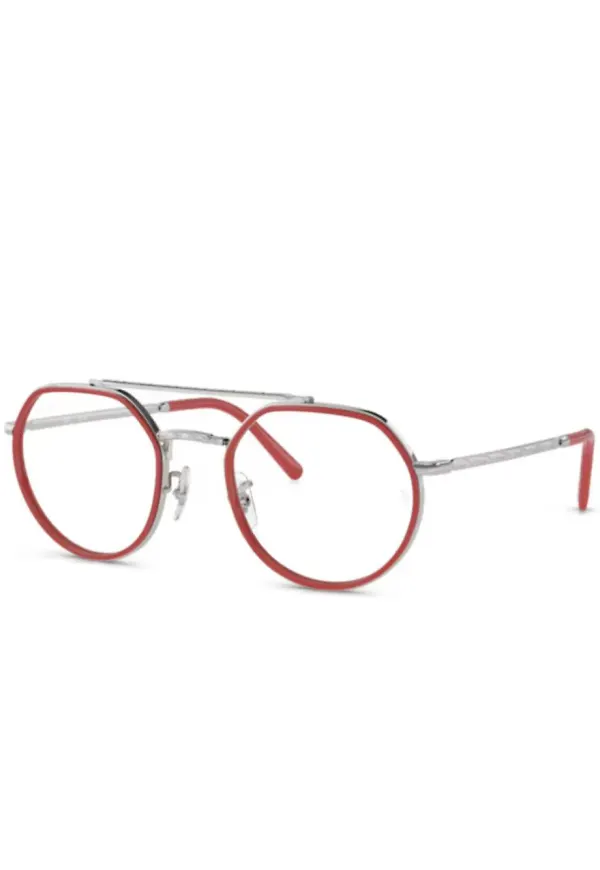 Ray-Ban sexkantiga glasögon - Röd