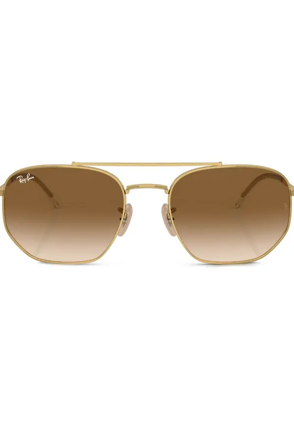 Ray-Ban solglasögon med fyrkantiga bågar - Guldfärgad