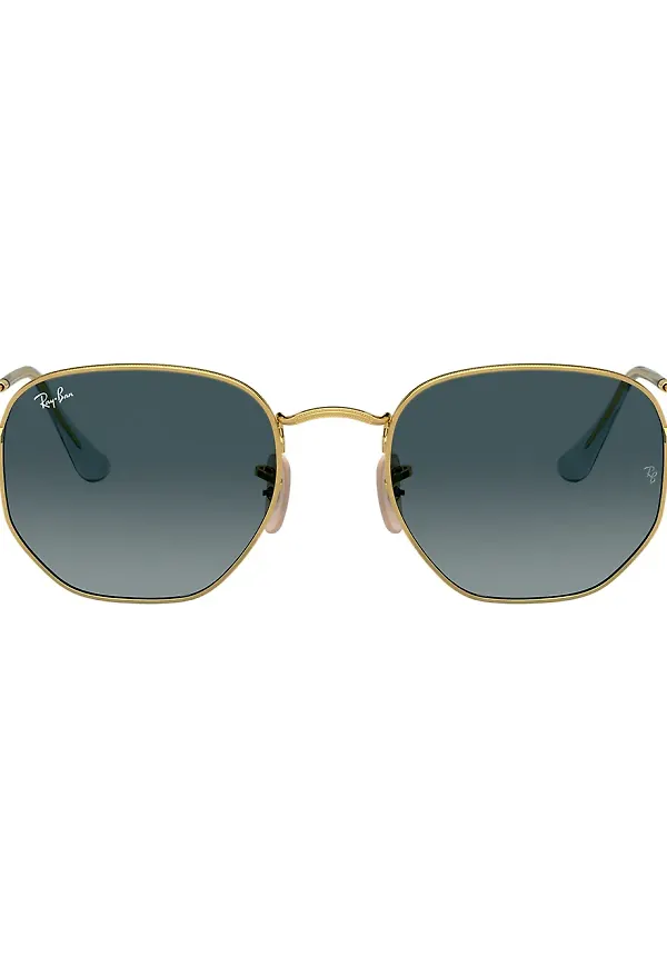 Ray-Ban solglasögon med sexkantiga bågar - Guldfärgad
