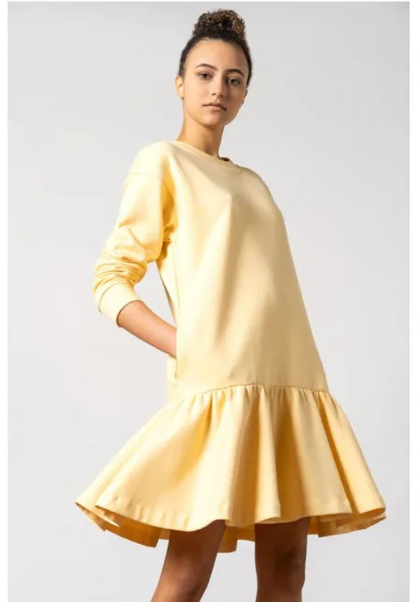 Ray Sweatshirt Dress - Sun