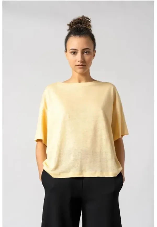 Raya Linen Tee - Sun