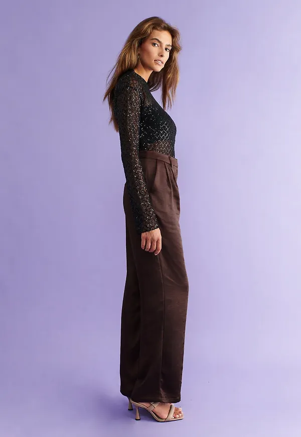 Raya satin trousers