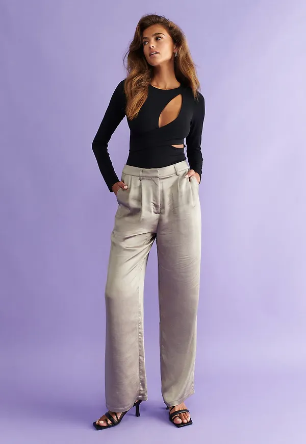 Raya satin trousers