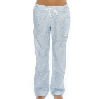 Rayville Womens Pj Pants Chrissie Ljusblå bomull Small Dam