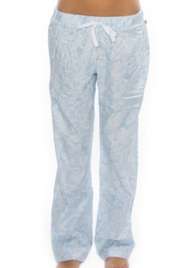 Rayville Womens Pj Pants Chrissie Ljusblå bomull Small Dam