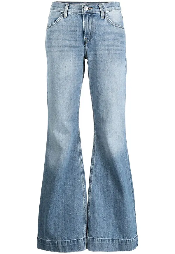 RE/DONE flare-jeans med låg midja från 1970-talet - Blå