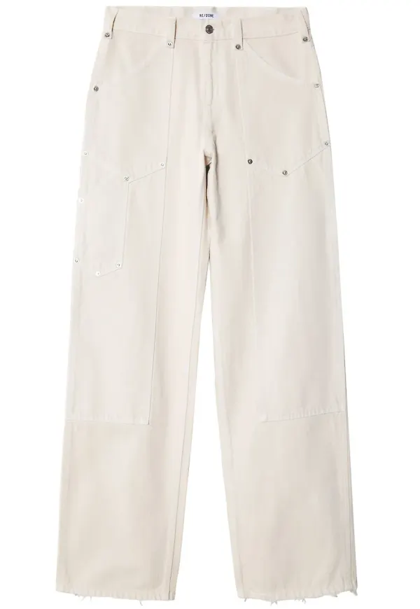 RE/DONE straight-jeans - Vit
