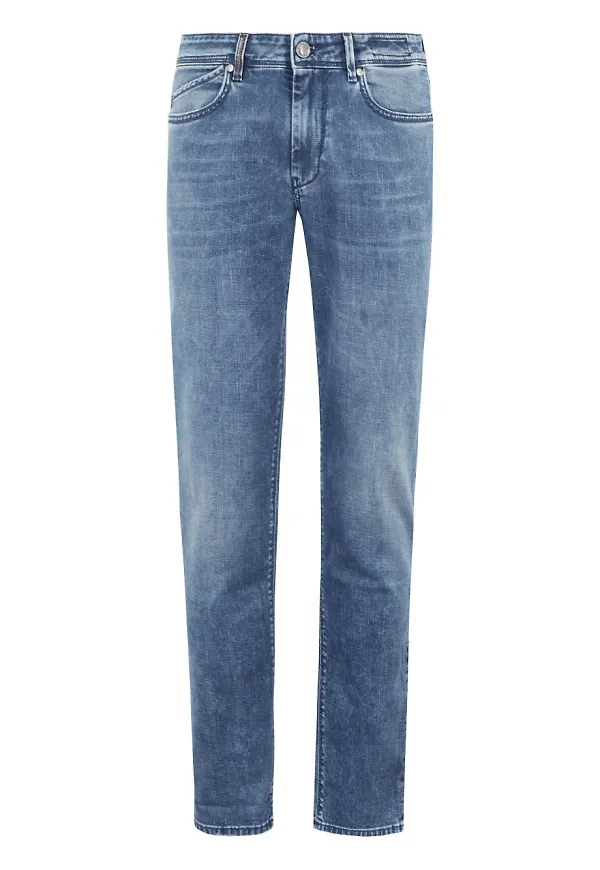 Re-Hash jeans med raka ben - Blå